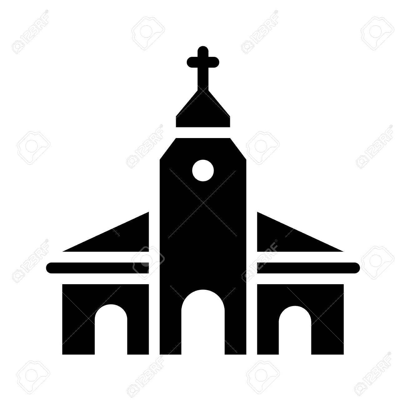 Church Vector Wedding Related Solid Design Icon Royalty Free Cliparts Vectors And Stock Illustration Image 114299472