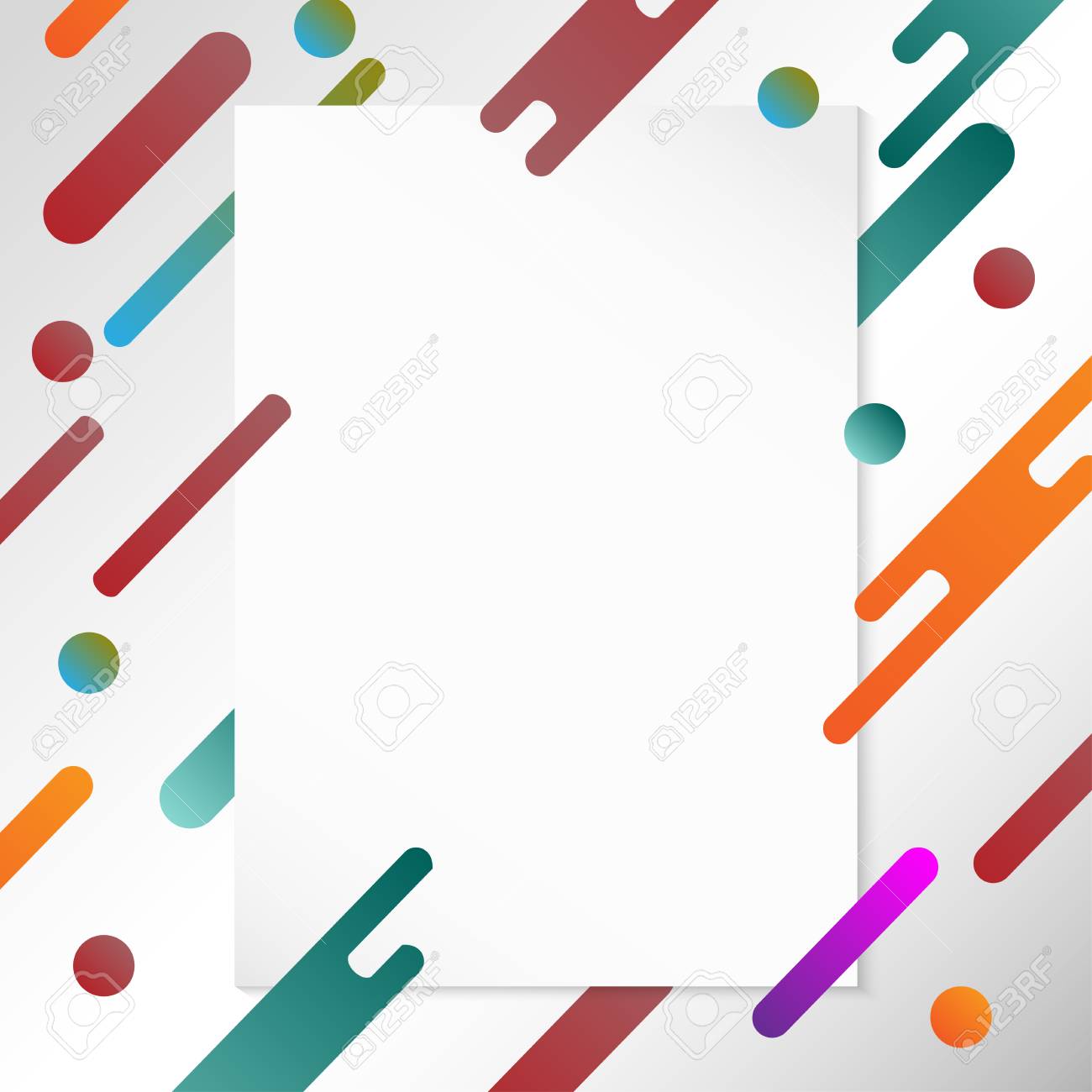 colourful cool background with paper card space modern trendy cool card background