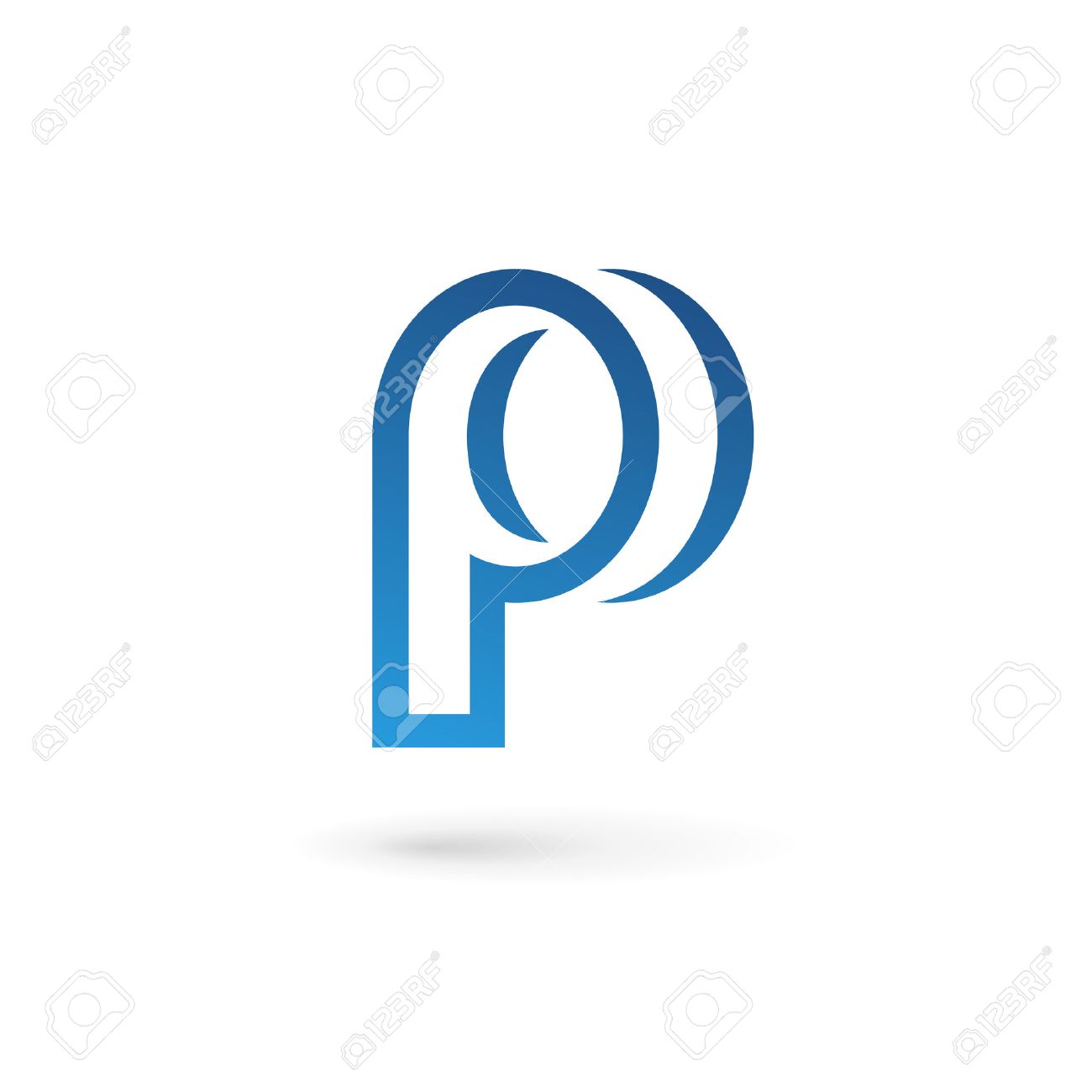 letter p logo icon design template elements royalty free cliparts