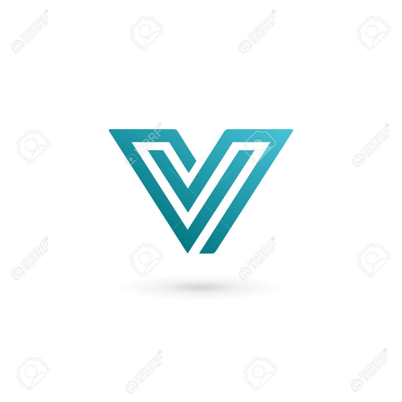 letter v logo icon