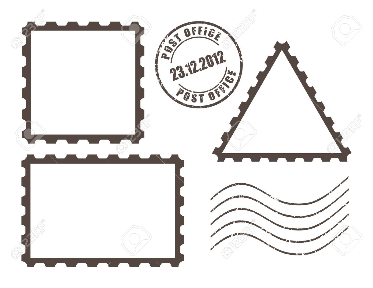 Postage Stamp Vector Art, Icons, and Graphics for Free Download