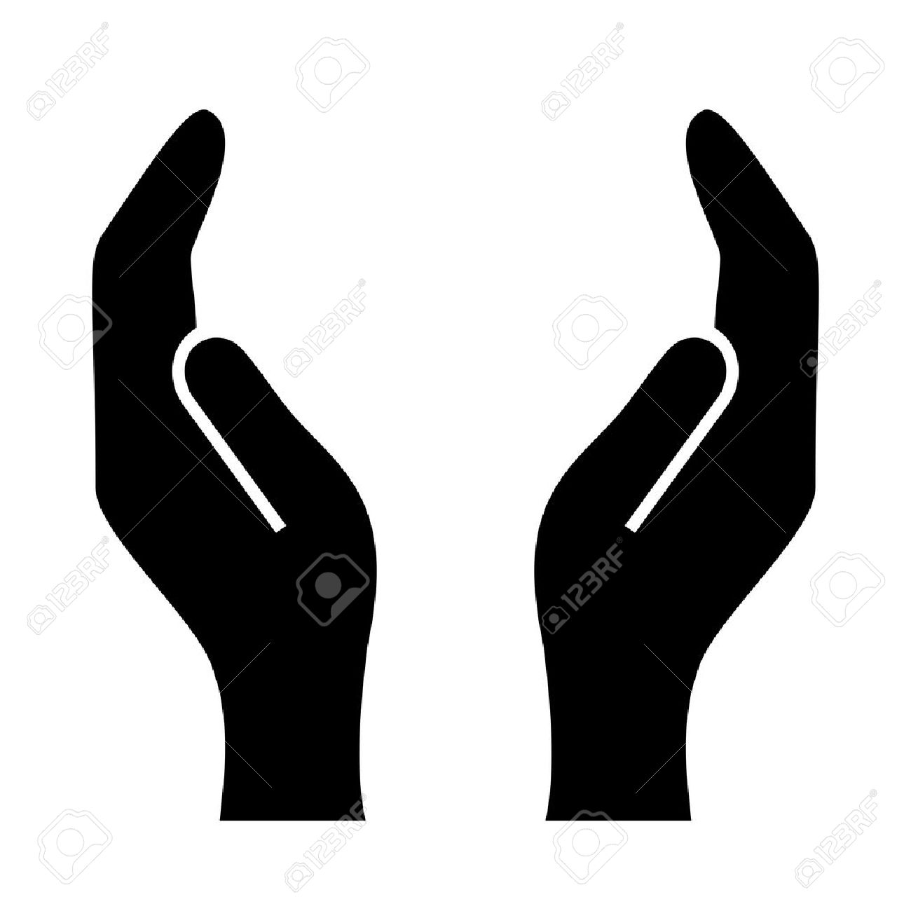 supporting hands illustration royalty free cliparts vectors and