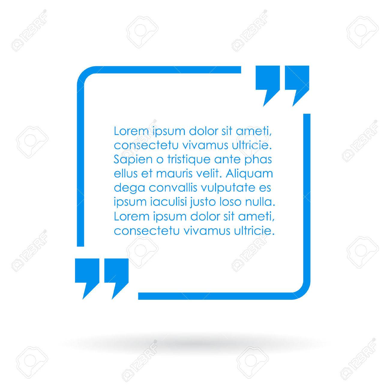 blue quote text box royalty free cliparts vectors and stock text box