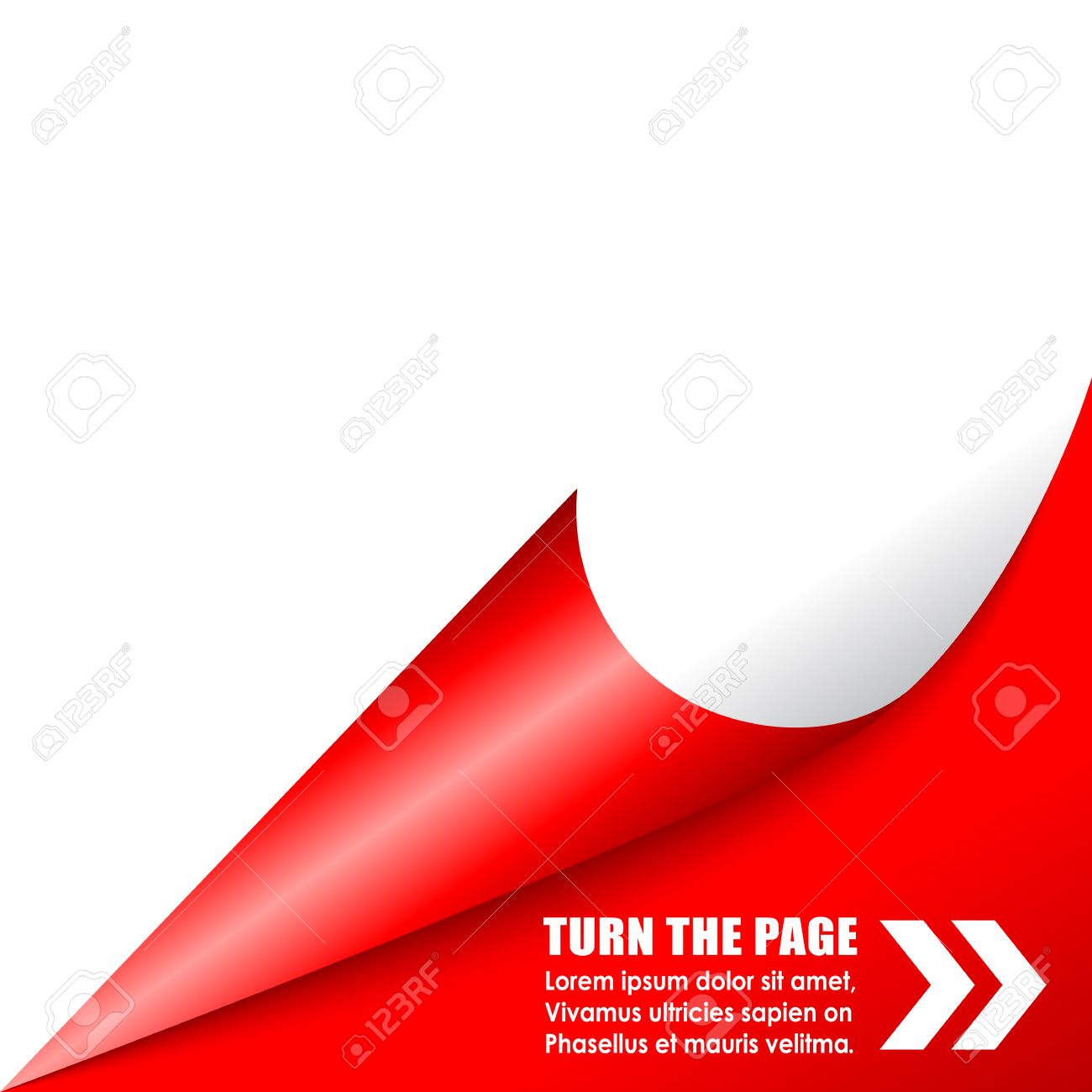 ページの角を折り のイラスト素材 ベクタ Image