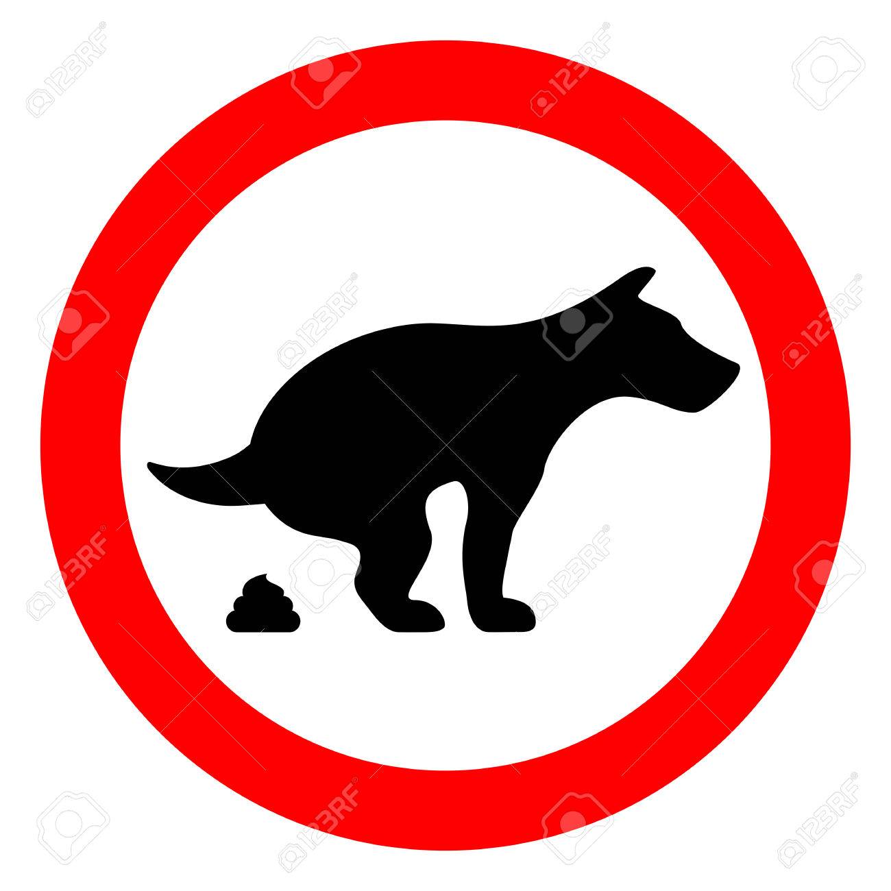 dog poop sign dog poop sign