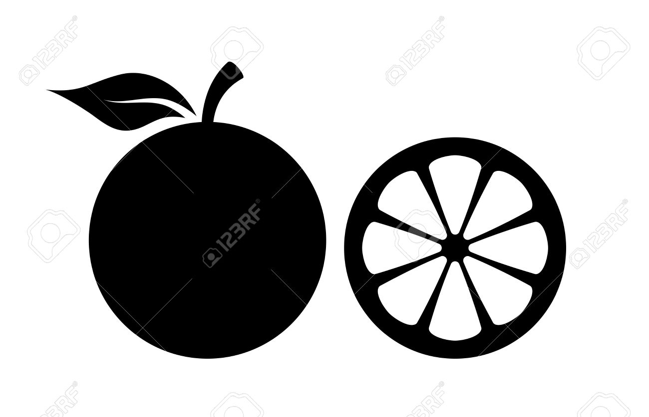 オレンジ色のシルエット ベクトル アイコン のイラスト素材 ベクタ Image