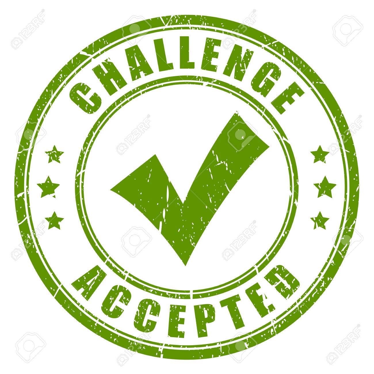Challenge Accepted Rubber Stamp Royalty Free Cliparts Vectors And Stock Illustration Image