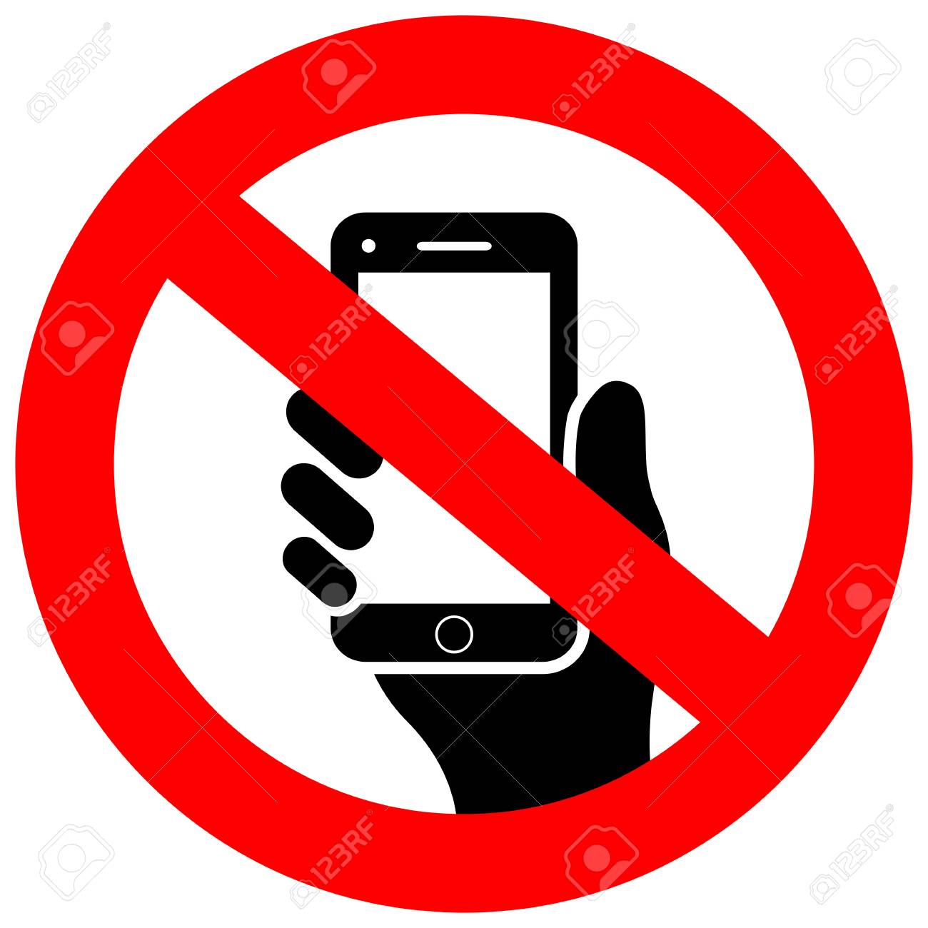 no cell phones in