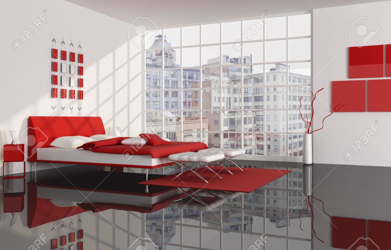 Rot Weiss Und Schwarz Zimmer Rendering Das Bild Im Hintergrund Ist Ein Foto Von Mir Lizenzfreie Fotos Bilder Und Stock Fotografie Image 4762165