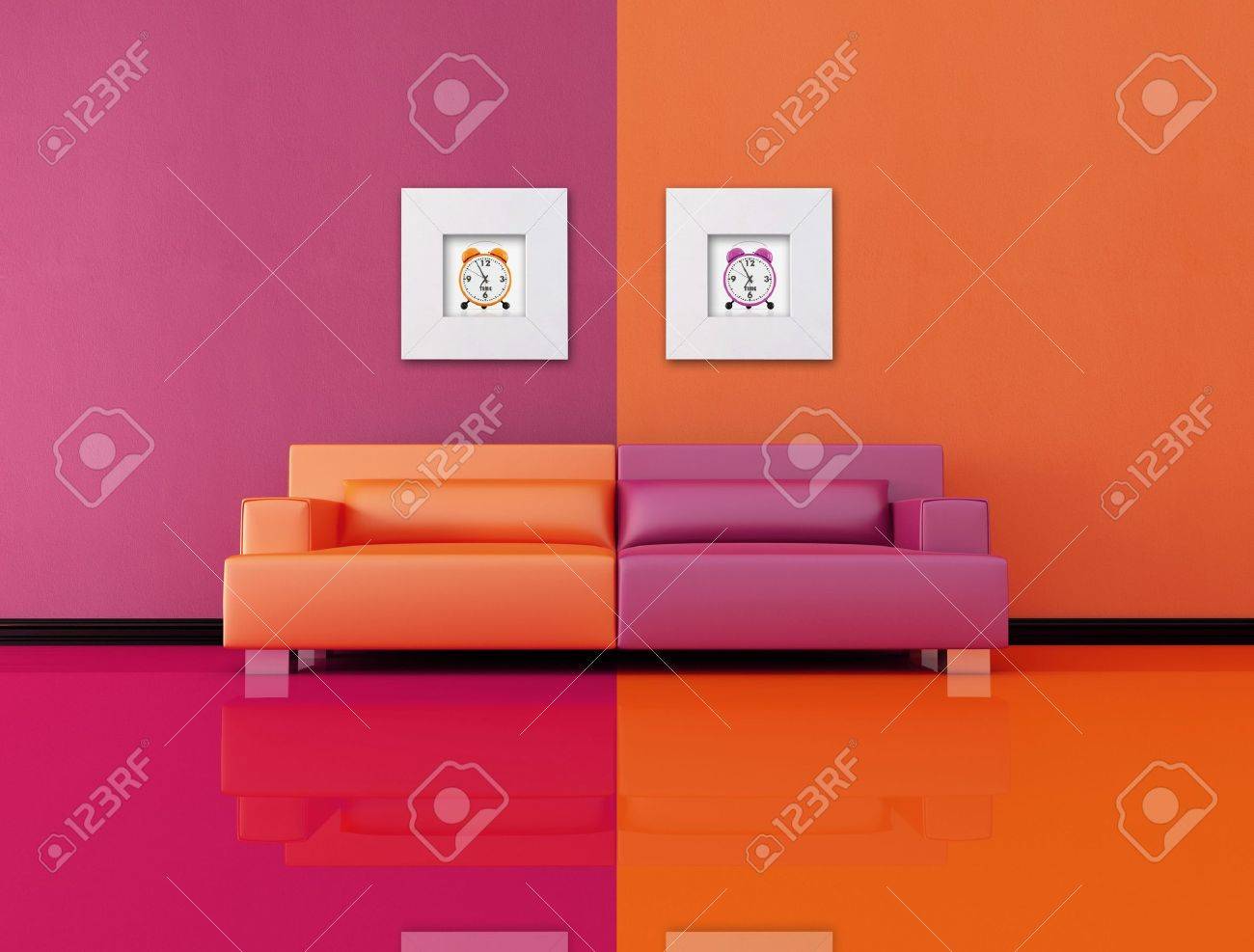 Sala De Estar En El Estilo De Po Arte La Imagen De Pared Son Mi