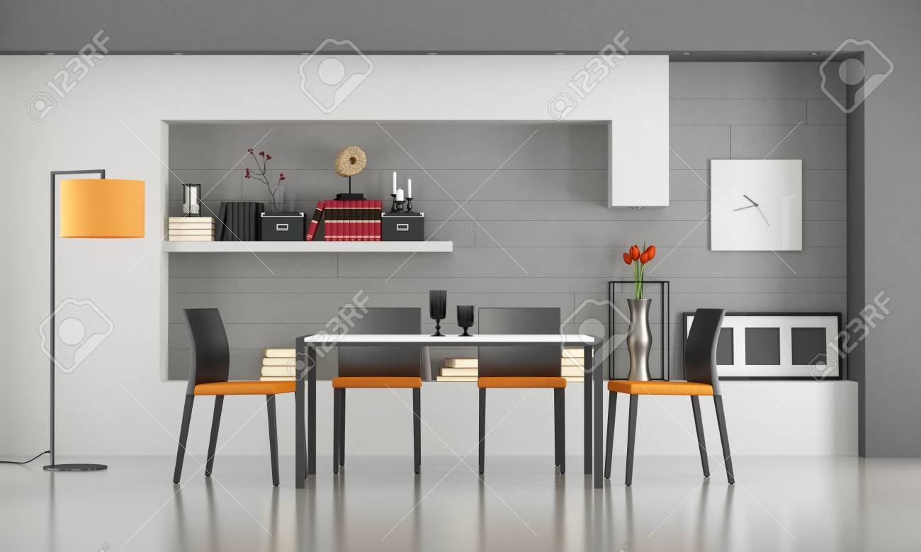 Contemporáneo, Comedor, Minimalista, Tabla, Sillas - 3D ... Contemporáneo, Comedor, Minimalista, Tabla, Sillas - 3D ...