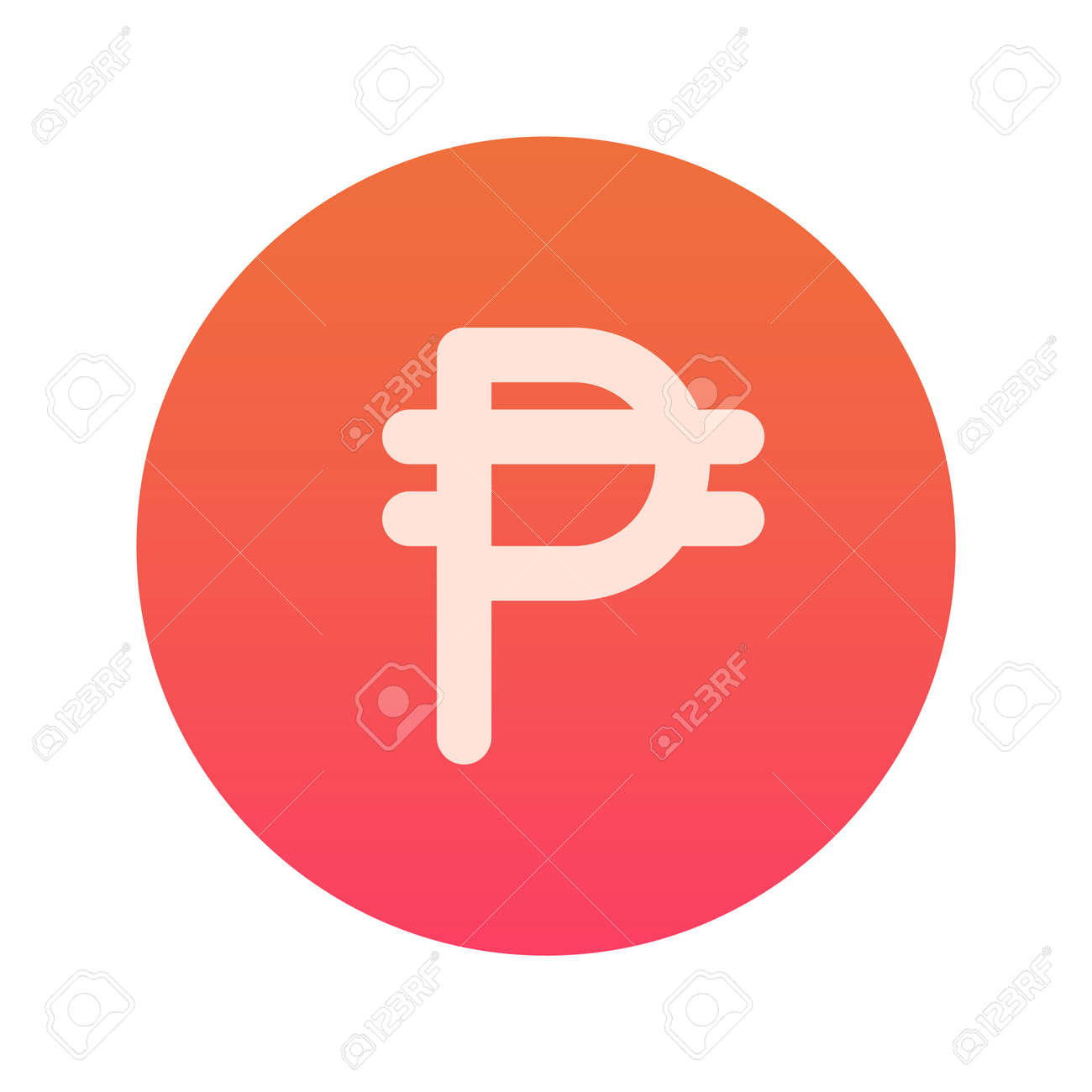 Illustration Vector Graphic Icon Of Argentina, Philippines Peso Currency.  Gradient Style Icon. Vector Illustration Isolated On White Background.  Perfect For Website Or Application Design. Royalty Free SVG, Cliparts,  Vectors, and Stock Illustration.