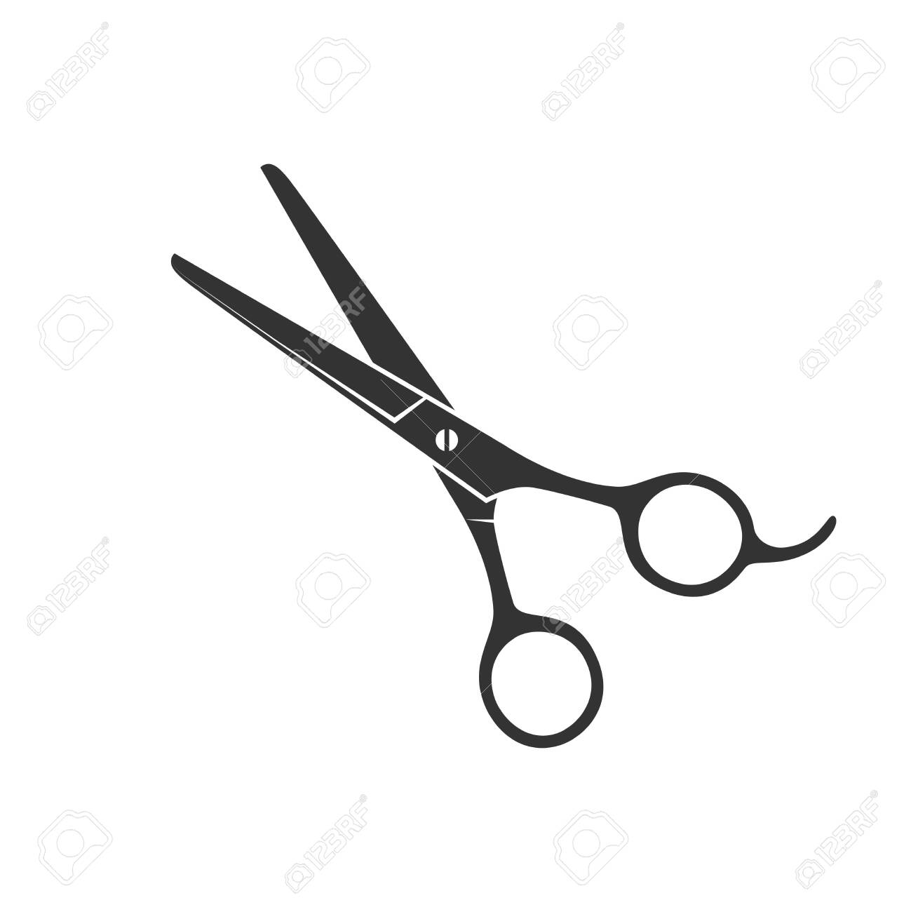 Scissors Graphic Icon Shears For Hair Cutting Sign Isolated Royalty Free Cliparts Vectors And Stock Illustration Image 143571355