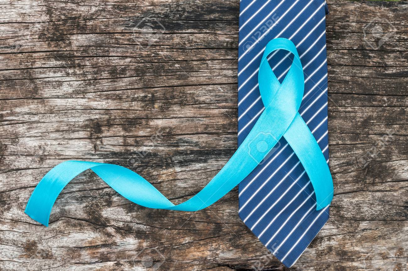 Prostate Cancer Awareness Concept With Light Blue Ribbon On Necktie Stock Photo Picture And Royalty Free Image Image 116070624