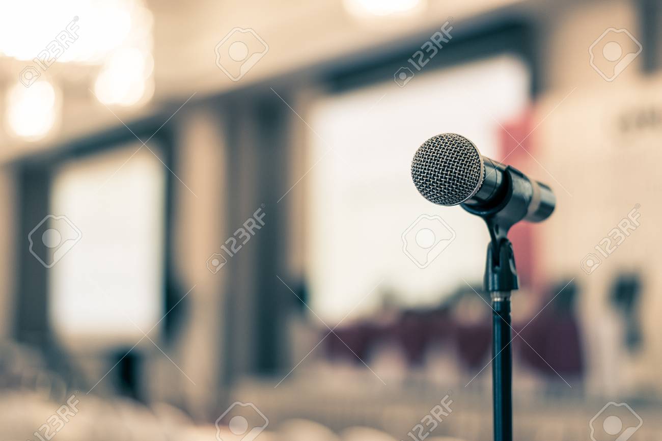 presentation microphone and speaker