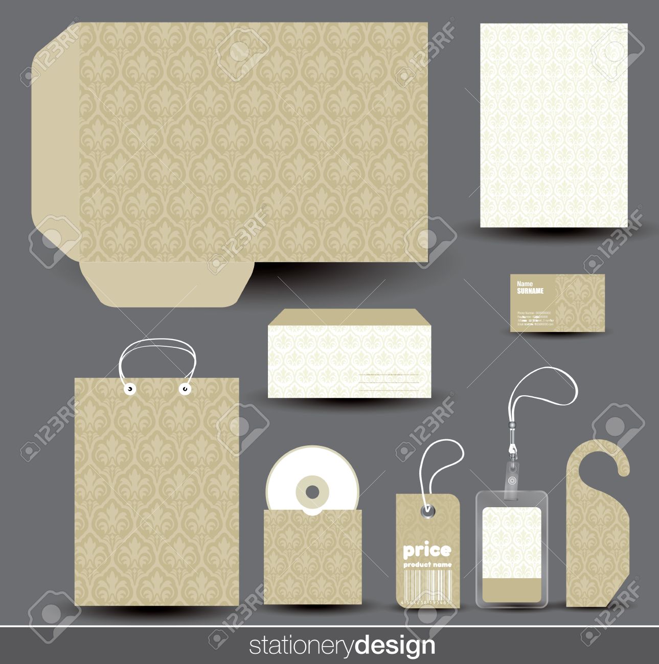 Stationery design set in editable vector format - 20948859 Stationery design set in editable vector format - 20948859