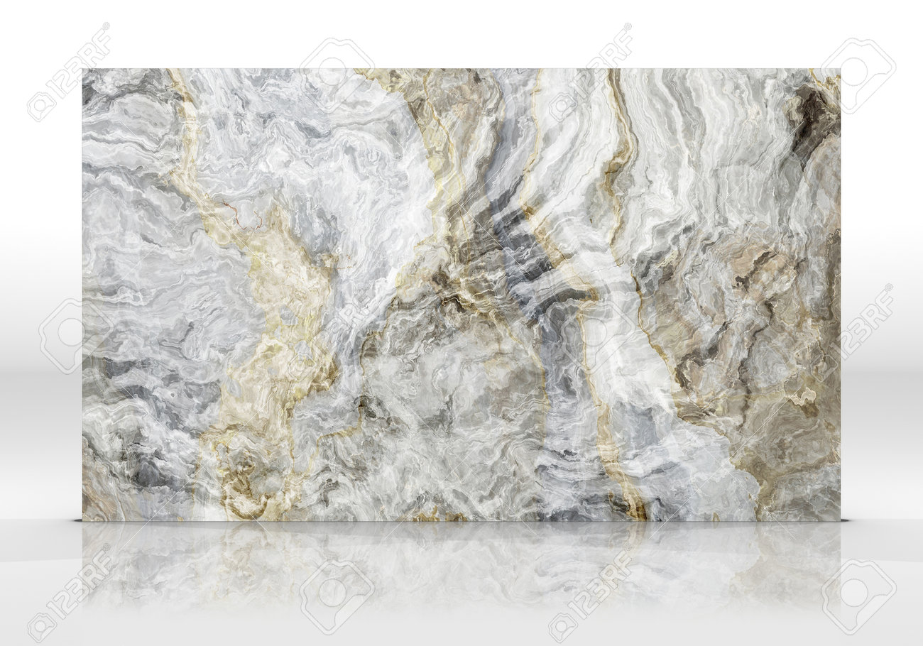 Grey Onyx marble tile standing on the white background with reflections and shadows. Texture for design. 2D illustration. Natural beauty - 162481418 Grey Onyx marble tile standing on the white background with reflections and shadows. Texture for design. 2D illustration. Natural beauty - 162481418