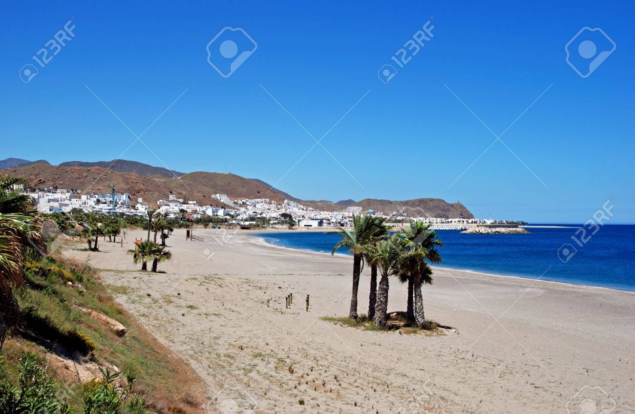Voir Le Long De La Plage De Leurope Et De La Côte Carboneras Almeria Province Costa Almeria Andalousie Espagne Western