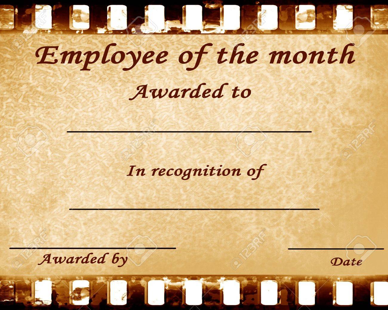 employee of the month poster template