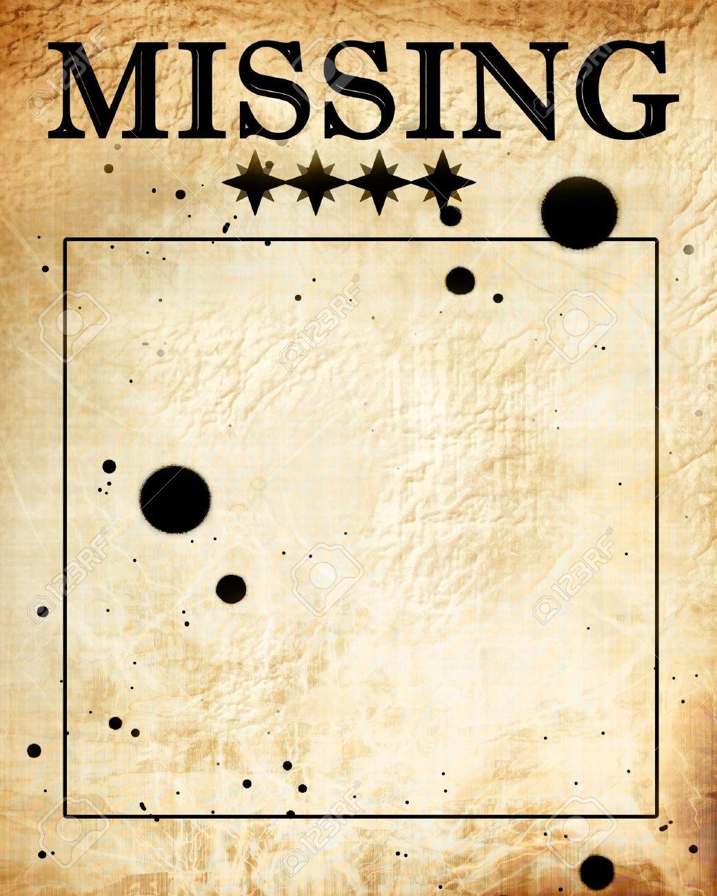 missing paper texture with some stains on it stock photo picture