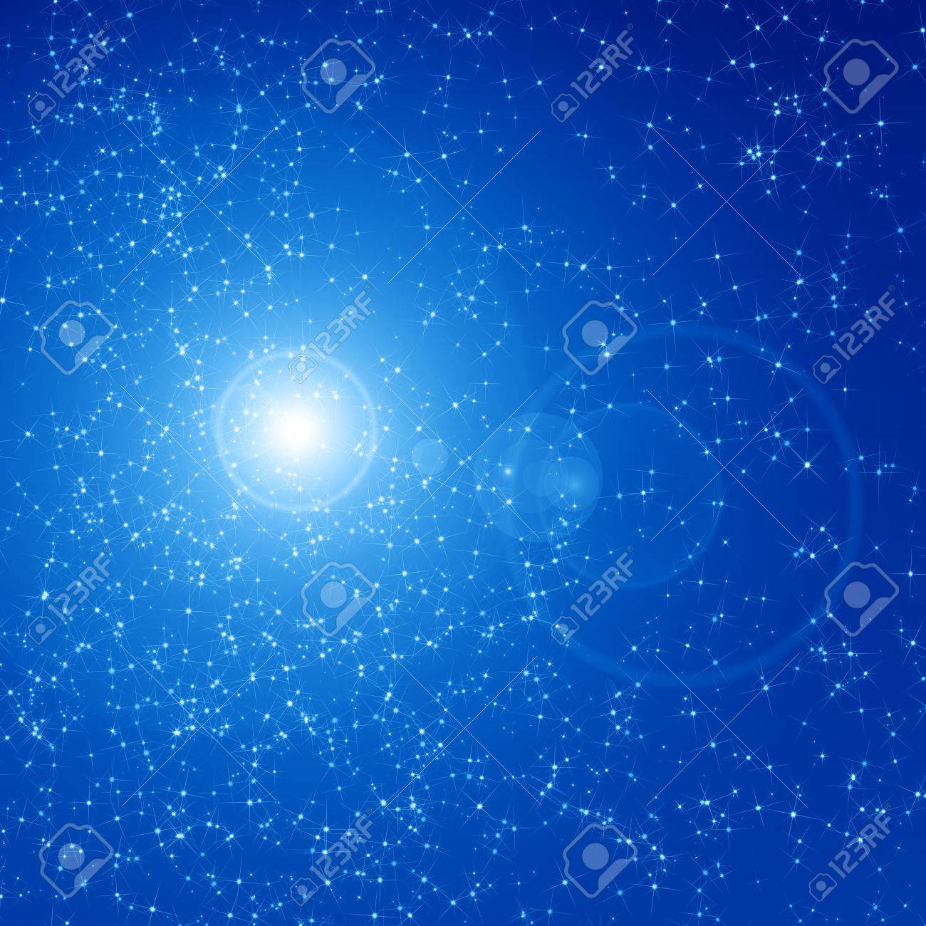 Ciel Bleu Nuit Remplie D Etoiles Twinkiling Banque D Images Et Photos Libres De Droits Image