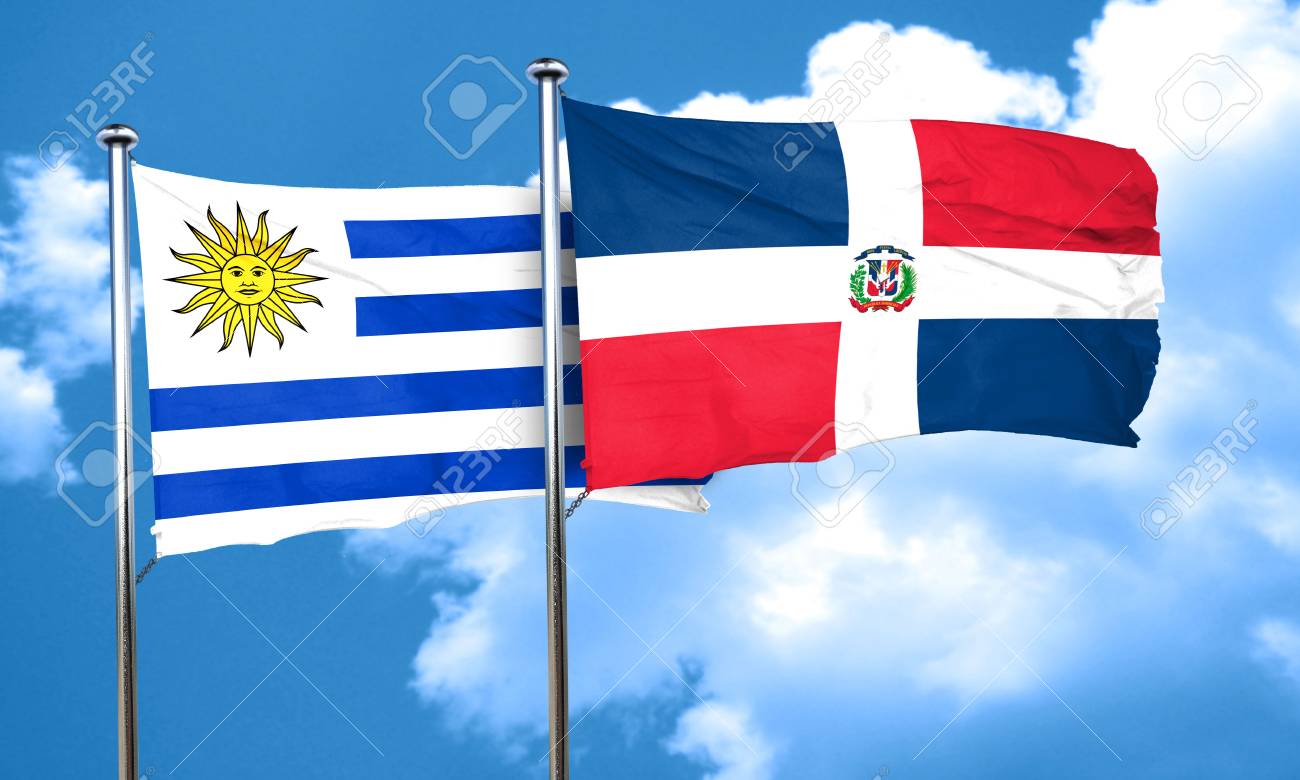 Bandera De Uruguay Con La Bandera De Republica Dominicana 3d Fotos Retratos Imagenes Y Fotografia De Archivo Libres De Derecho Image 57987389