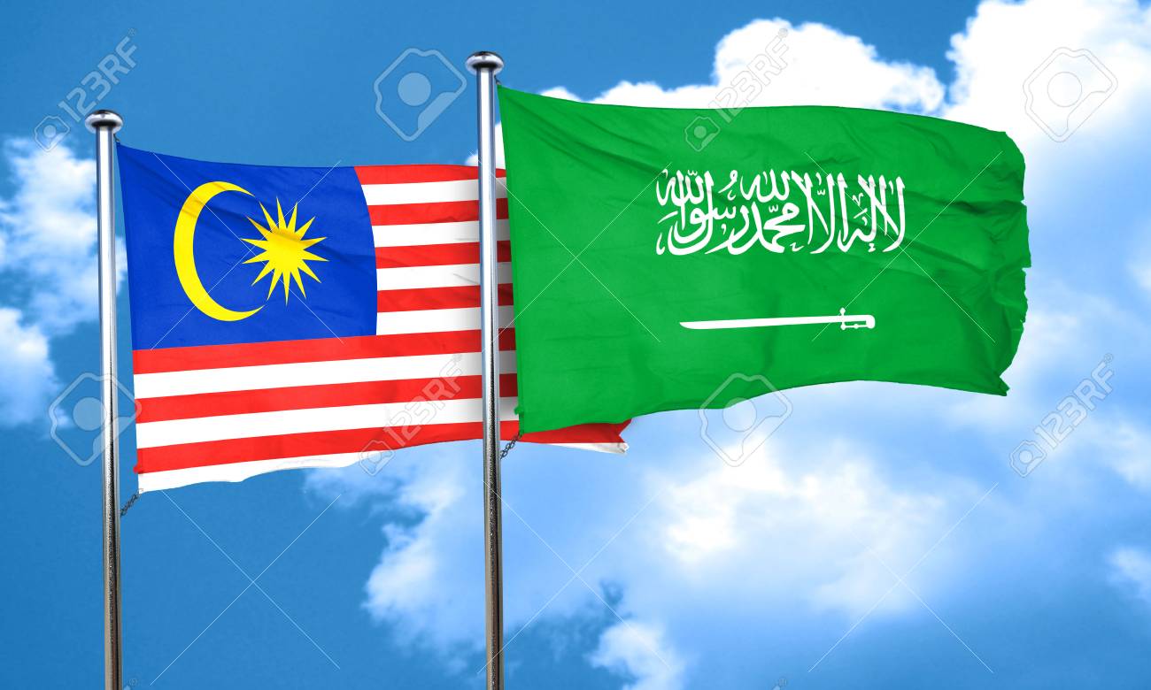 Malaysia Flag With Saudi Arabia Flag, 3D Rendering Stock Photo, Picture And  Royalty Free Image. Image 58156875.