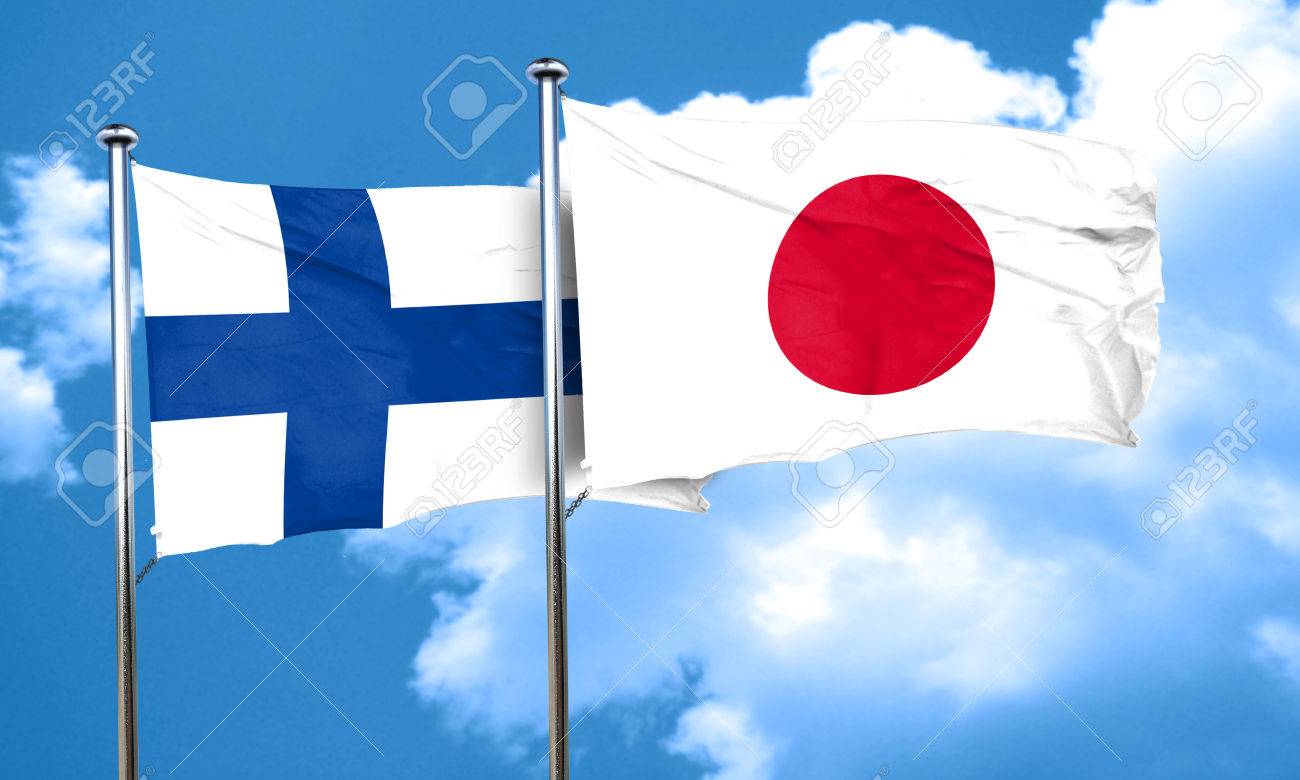 Finland Flag With Japan Flag 3d Rendering Stock Photo Picture And Royalty Free Image Image 58057315