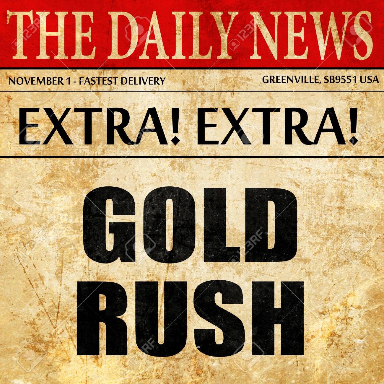 goldrush article text in newspaper stock photo picture and royalty gold rush newspaper template
