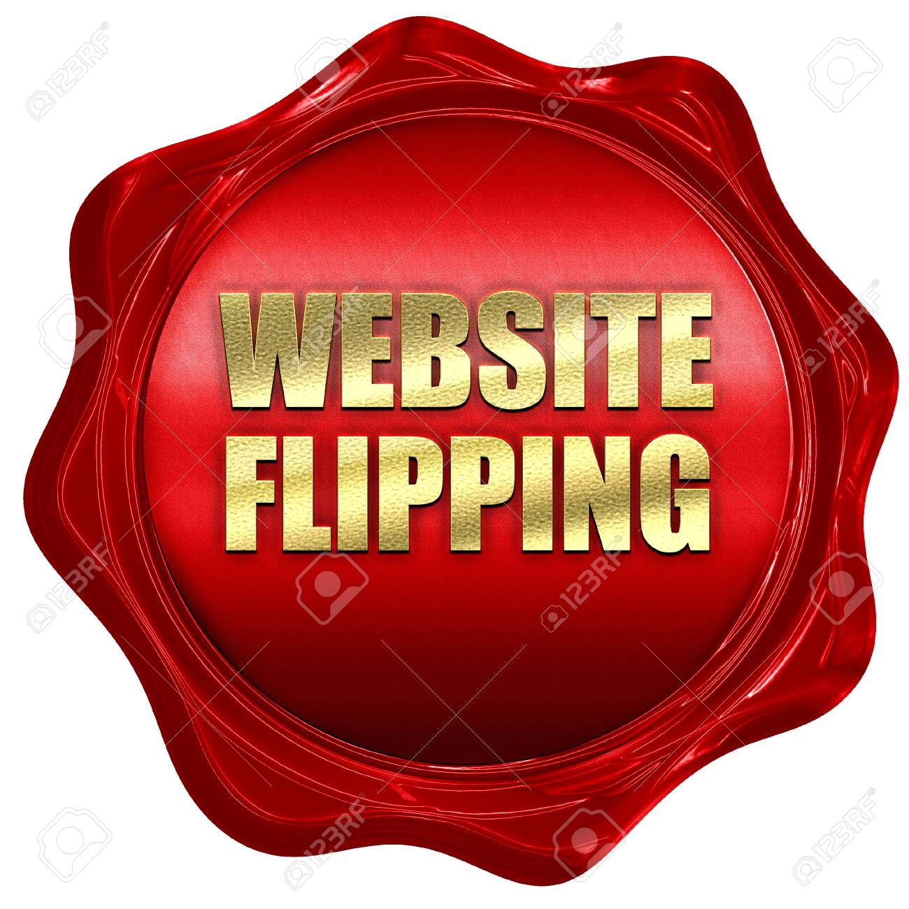 website flipping 3d rendering