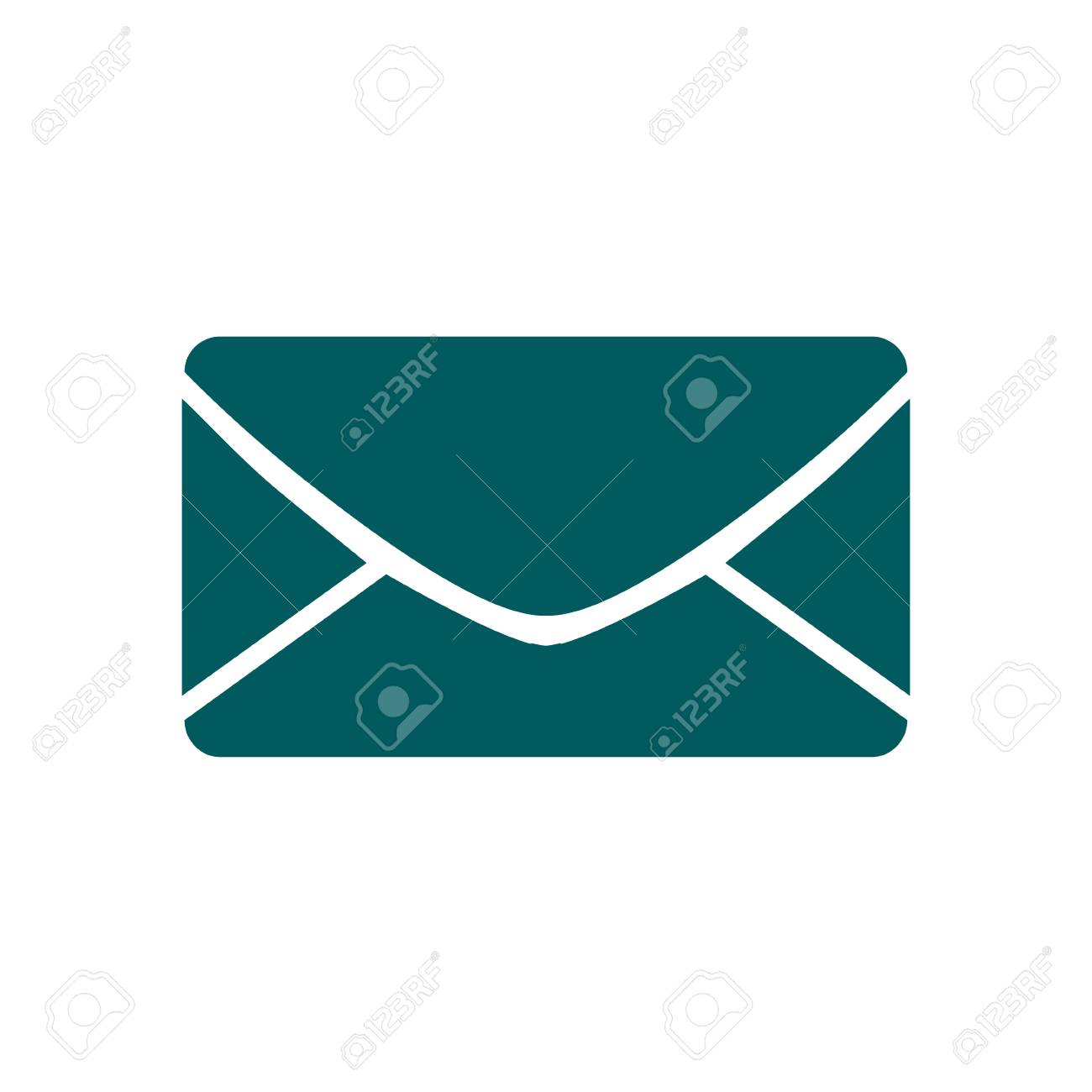 flat icon of letter mail icon vector symbol royalty free cliparts letter mail