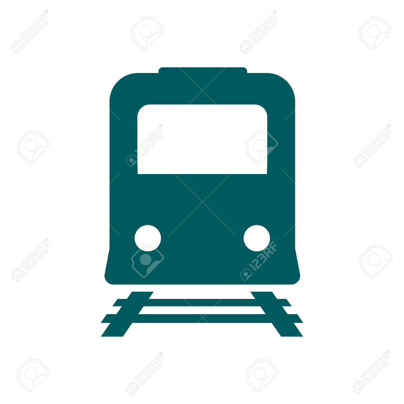 鉄道アイコン 地下鉄のシンボル 鉄道駅のサイン のイラスト素材 ベクタ Image