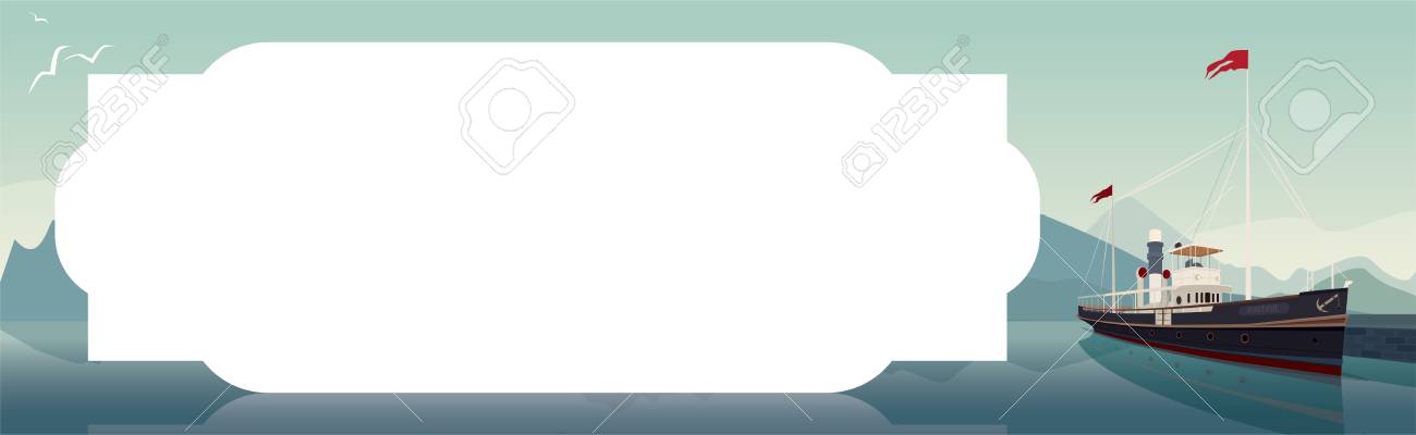 horizontal template with text space for cruise tickets or flyers scenic flyers