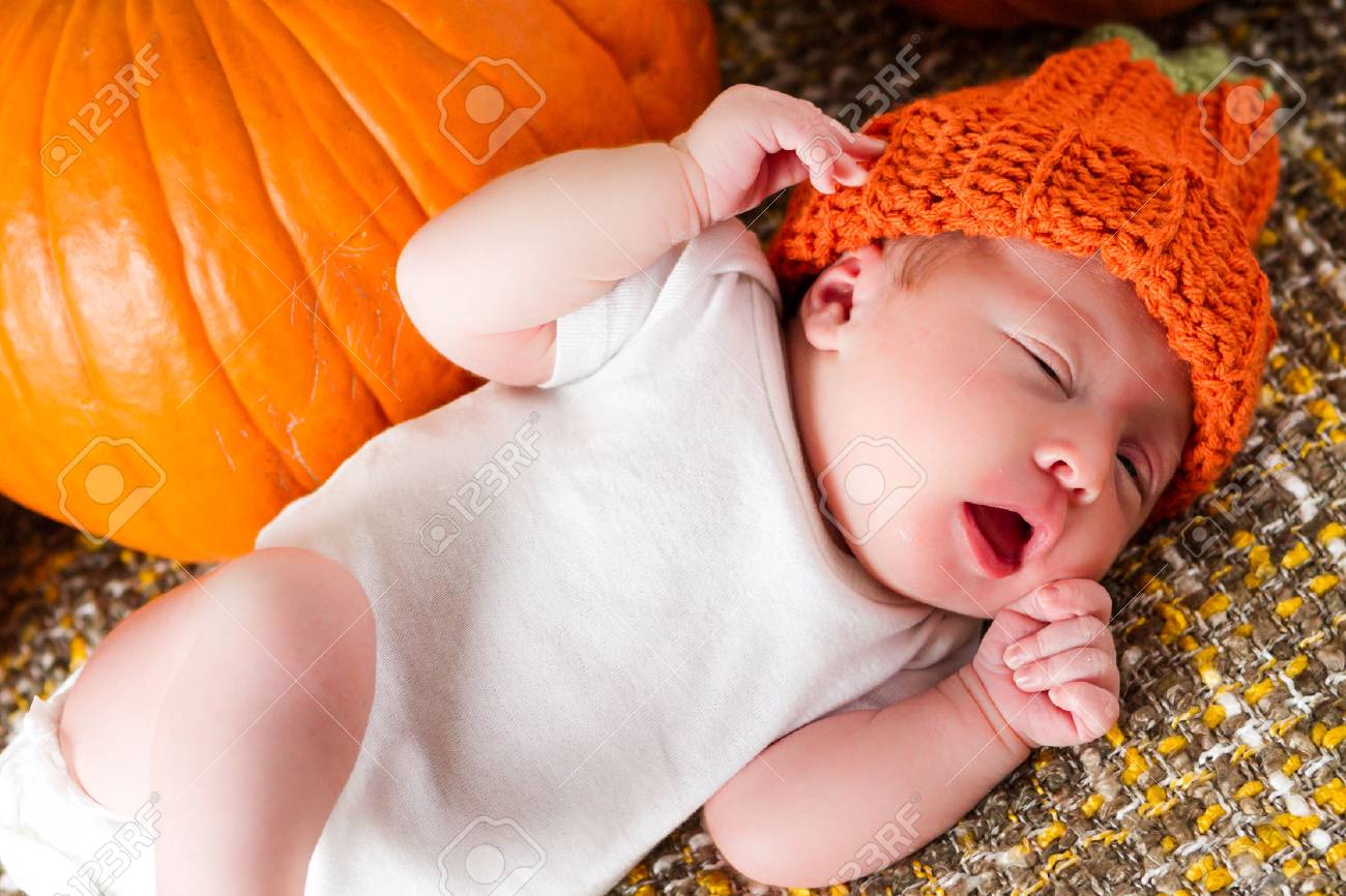 newborn pumpkin hat