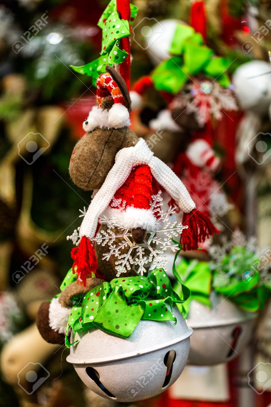 Handmade Christmas Ornaments For Sale At The Local Craft Market Stock Photo Picture And Royalty Free Image Image 33406951