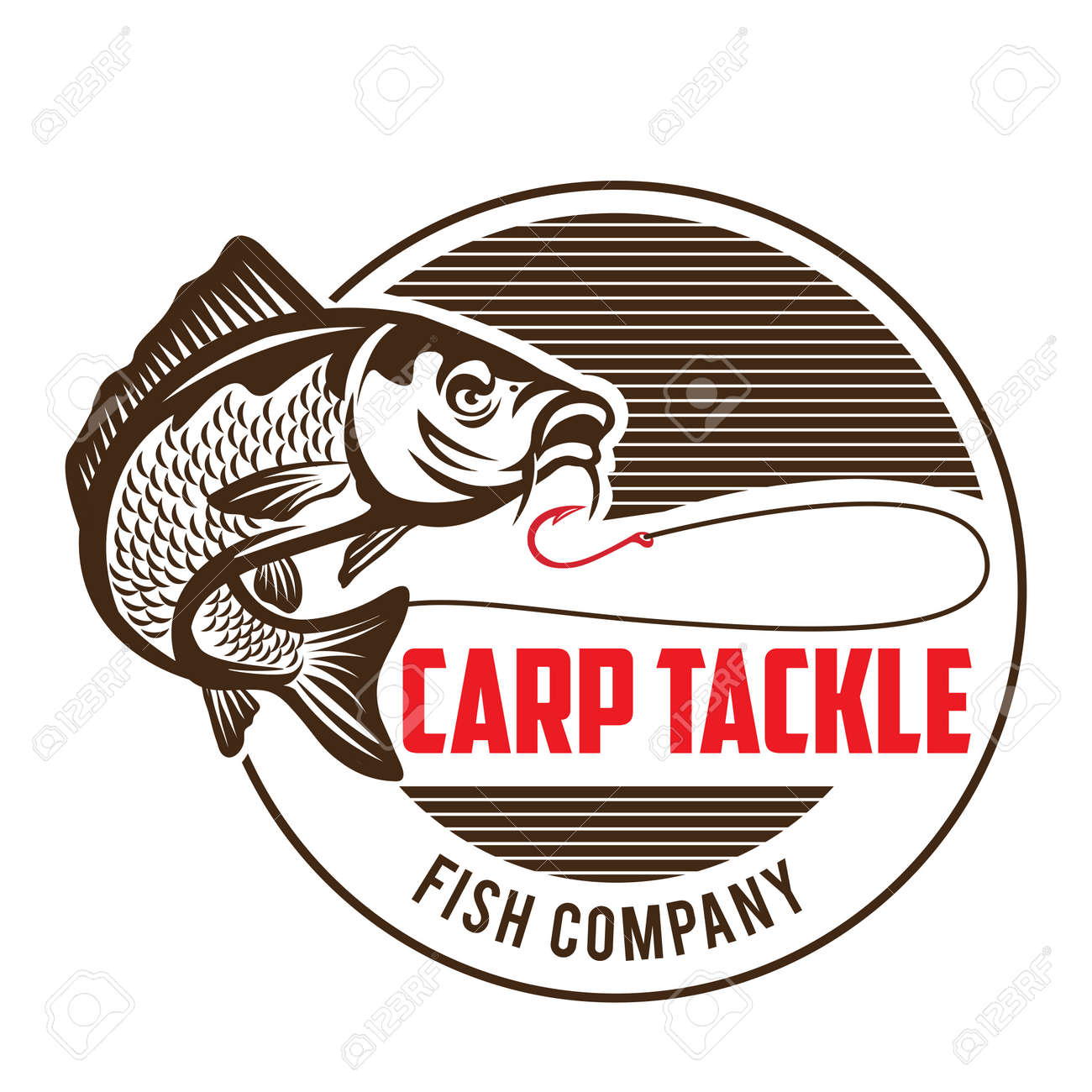 Carp Fishing Logo Vector Illustration, Perfect For Fish Business Supplier  Company Logo, Emblems, Labels, Badges And Design Elements Royalty Free SVG,  Cliparts, Vectors, and Stock Illustration. Image 155772756.