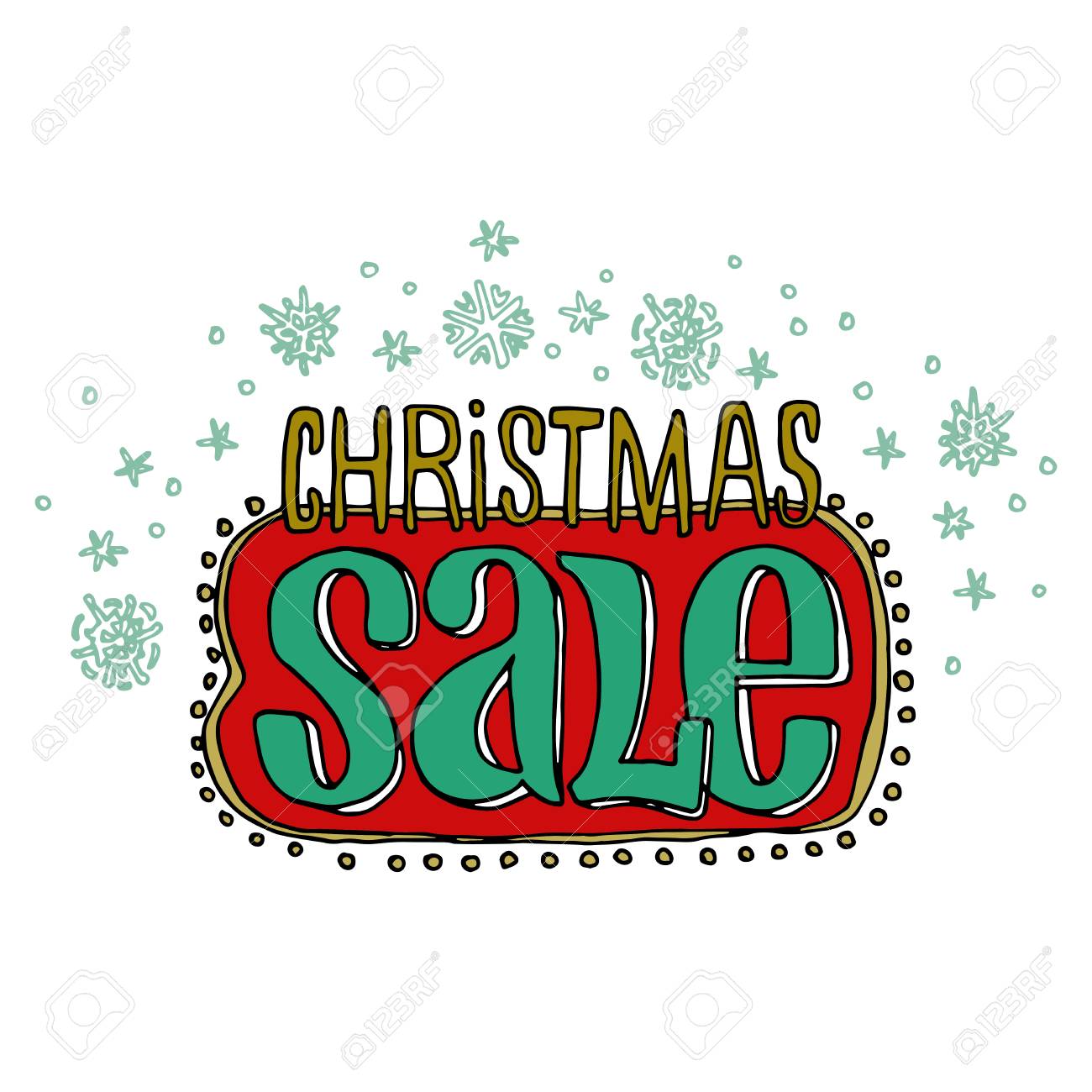 sale and discount card banner flier christmas sale title