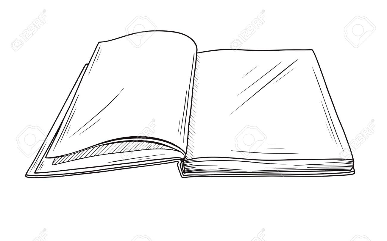 Open Book Draw Stock Illustrations – 2,236 Open Book Draw Stock