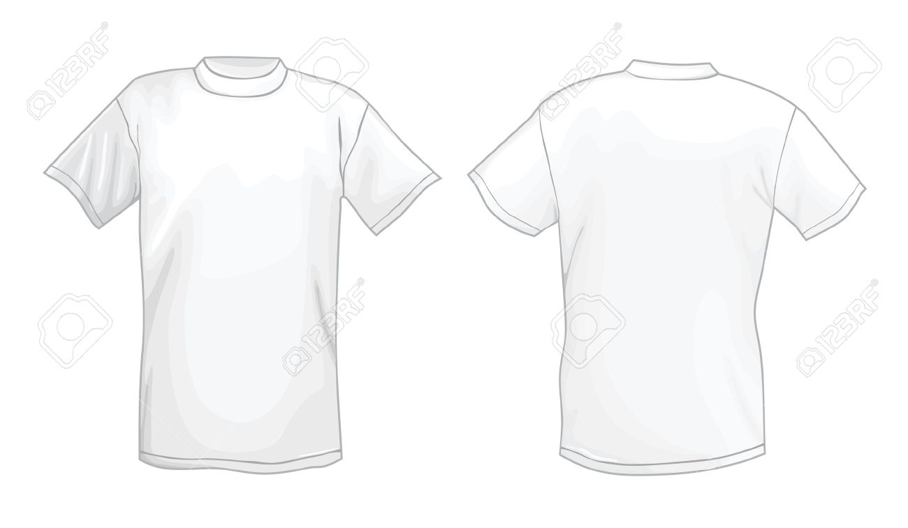 白いベクトル T シャツ デザイン テンプレート フロント バック のイラスト素材 ベクタ Image 白いベクトル T シャツ デザイン テンプレート フロント バック のイラスト素材 ベクタ Image