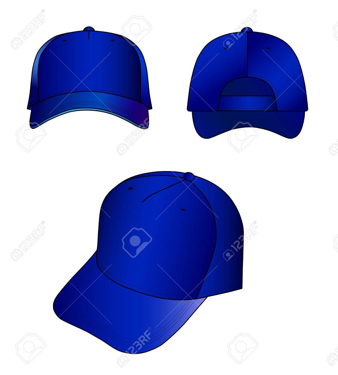 dark blue cap