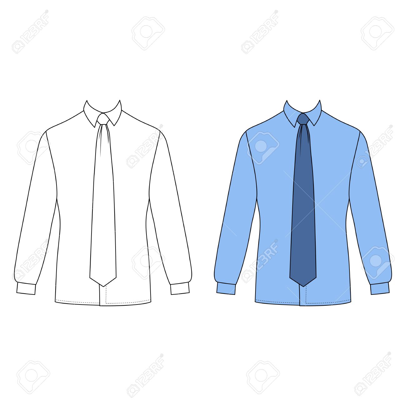 De Longues La À Modèle Homme Et Manches Cravate Décritvue Chemise ED29IH