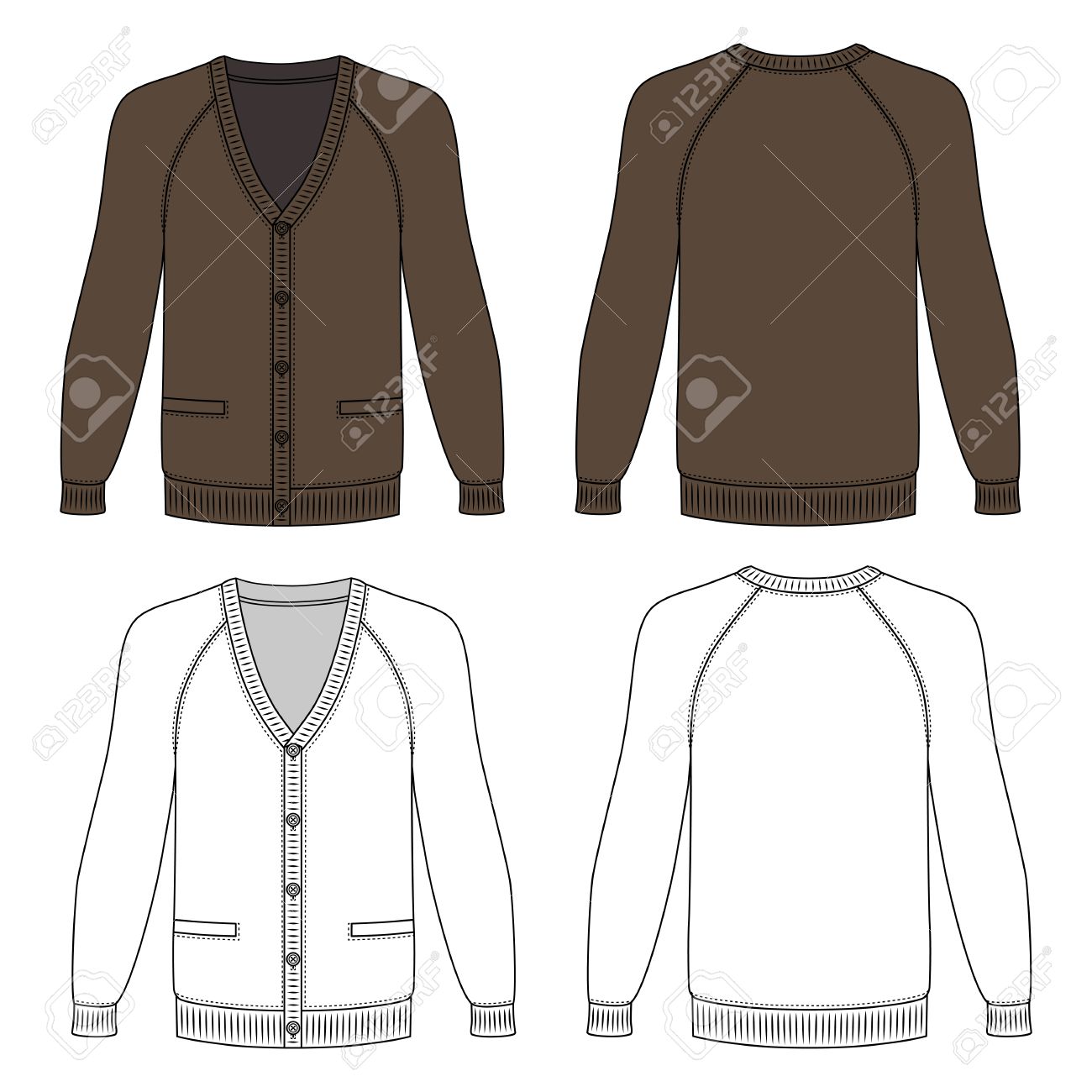 blank jacket template