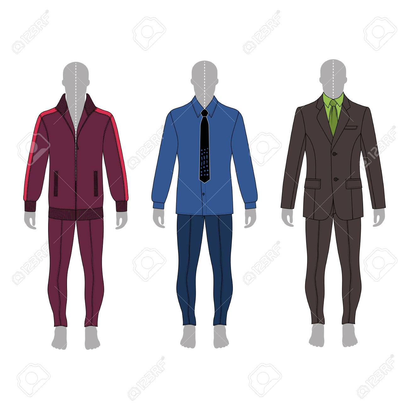 Full Length Man S Gray Silhouette Figure In A Suit Shirt And