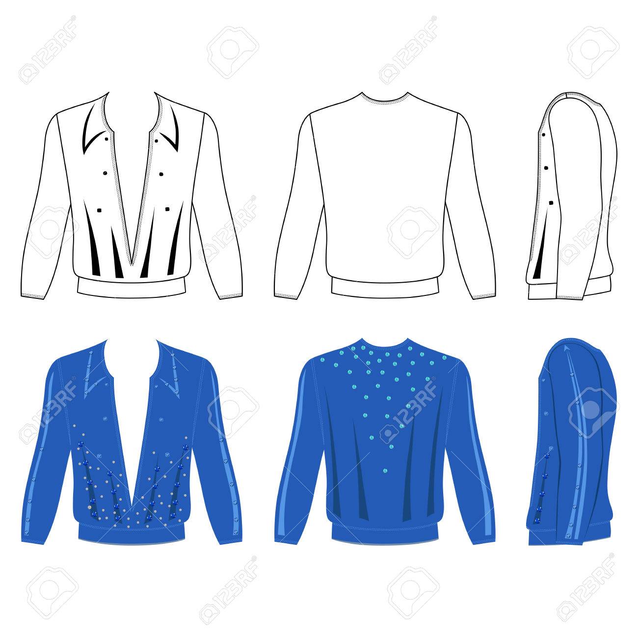 man s ballroom dancing long sleeve t shirt outlined costume