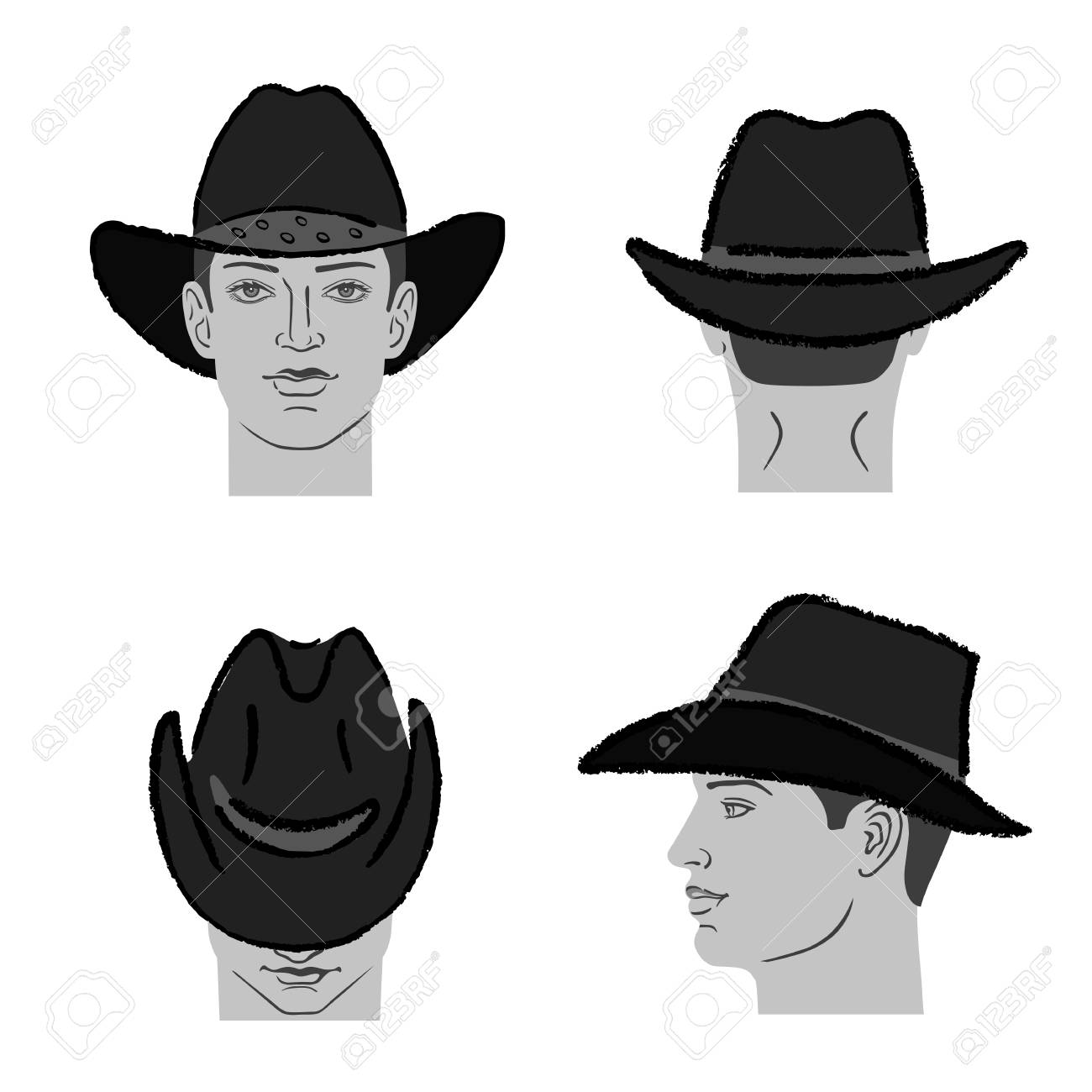 cowboy hat side