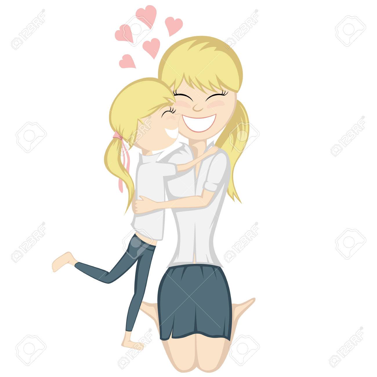 愛するママ コレクション かわいい金髪の女の子は 愛をこめて金髪母親を抱擁します のイラスト素材 ベクタ Image 愛するママ コレクション かわいい金髪の女の子は 愛をこめて金髪母親を抱擁します のイラスト素材 ベクタ Image