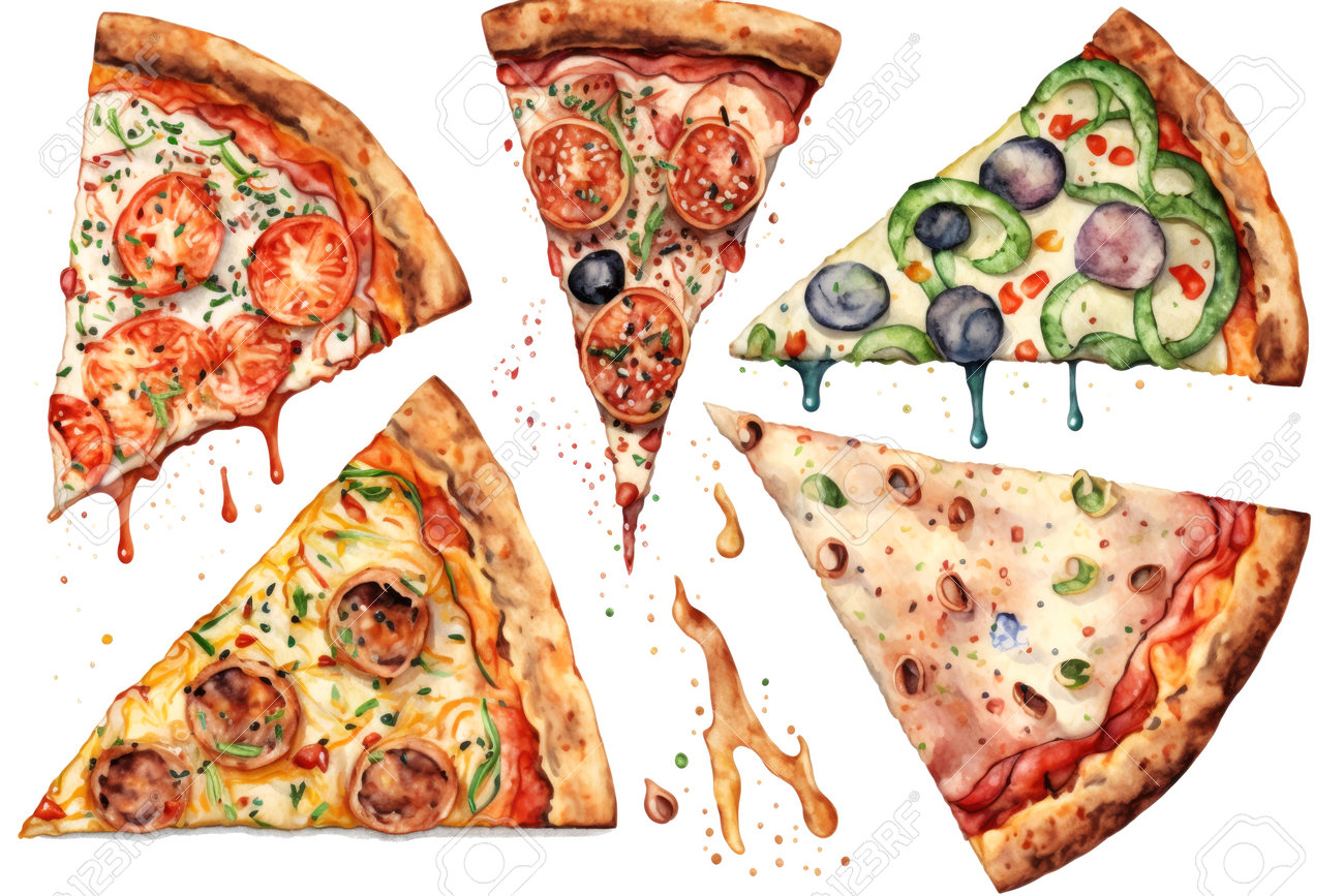 ピザとハーブの水彩画　絵画 ピザとハーブの水彩画 絵画 水彩画のコツをピザ描きながら解説ぅ❣️, #