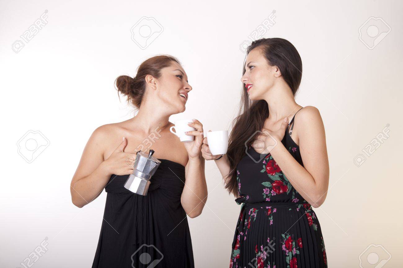 Sexy women drinking
