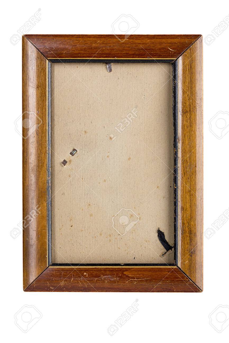 Old Wooden Picture Frame With Vintage Matte Isolated On White Stock Photo Picture And Royalty Free Image Image 37503779