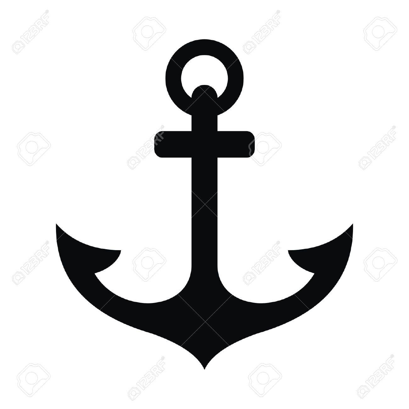 Anchor Black Silhouette And Tattoo Royalty Free SVG, Cliparts, Vectors, and  Stock Illustration. Image 59283292.